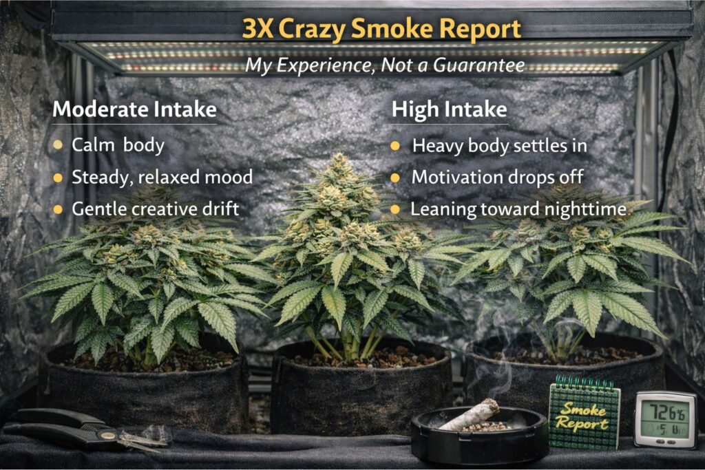 3X Crazy smoke report