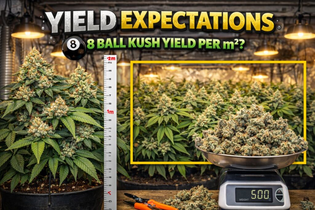 8 Ball Kush yield per square meter