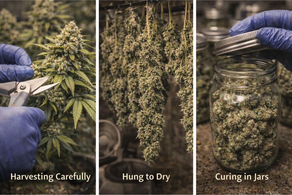 Afpak harvest and cure steps