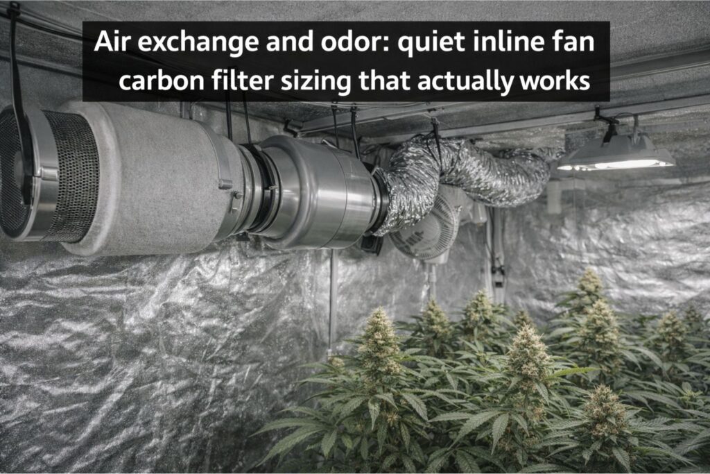 quiet inline fan carbon filter sizing
