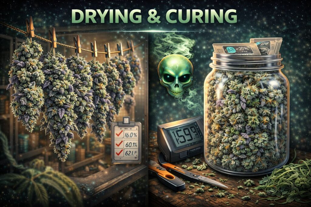 Alien-Kush drying and curing