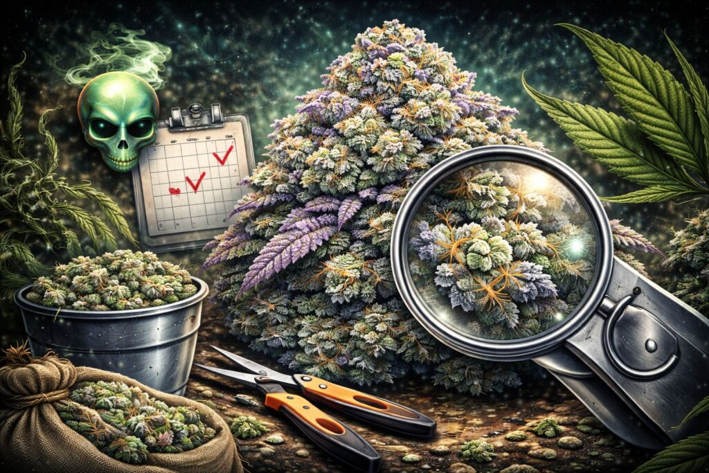 Alien Kush harvest window