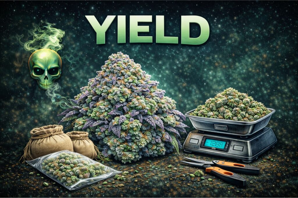 Alien-Kush yield per square meter
