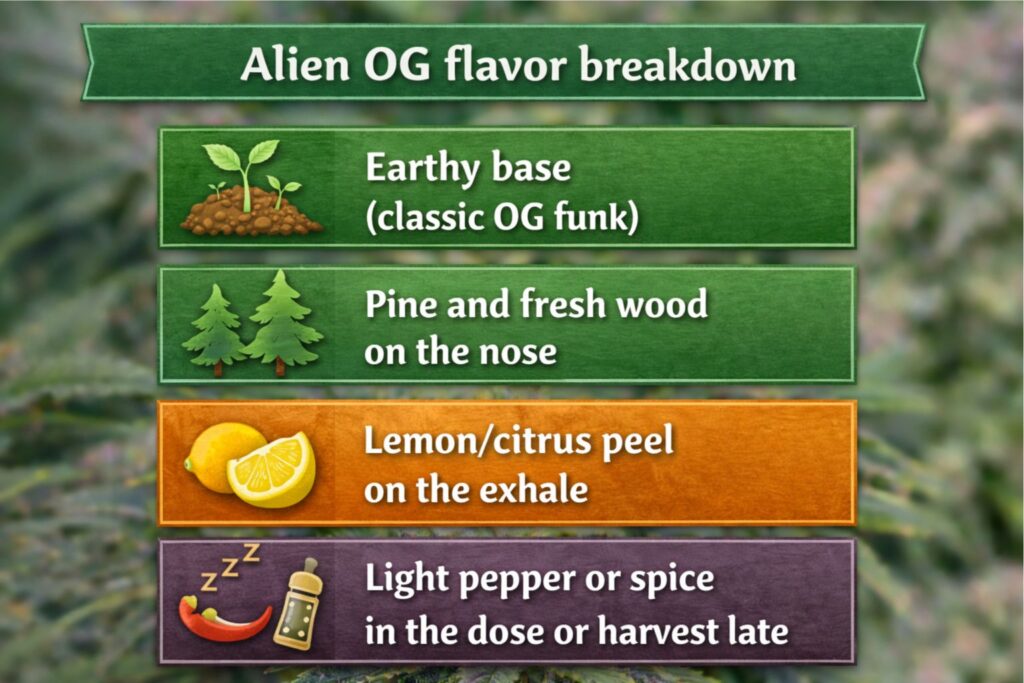 Alien OG flavor breakdown