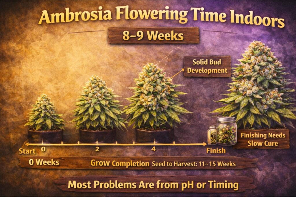 ambrosia flowering time indoors