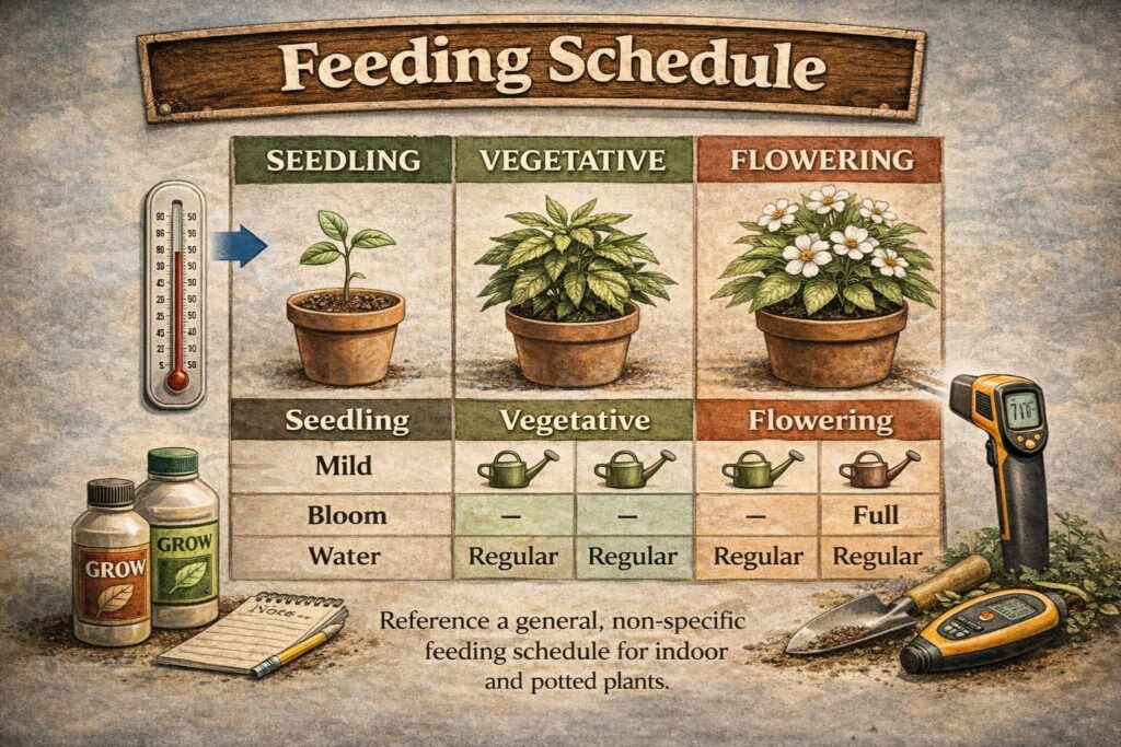American Kush strain feeding schedule EC
