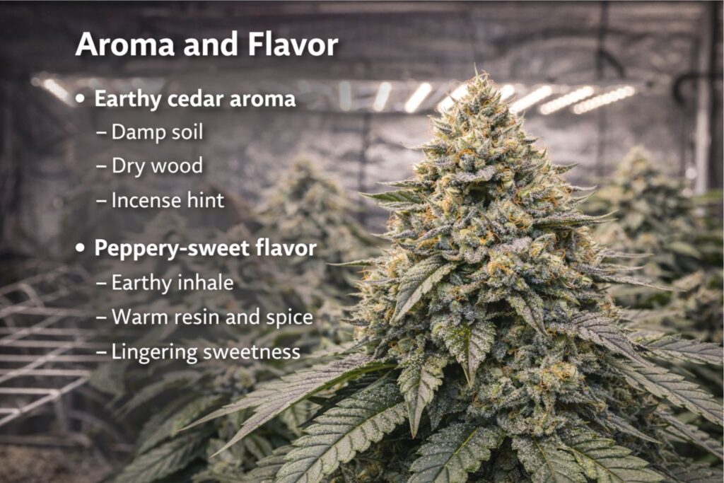 peppery-sweet flavor