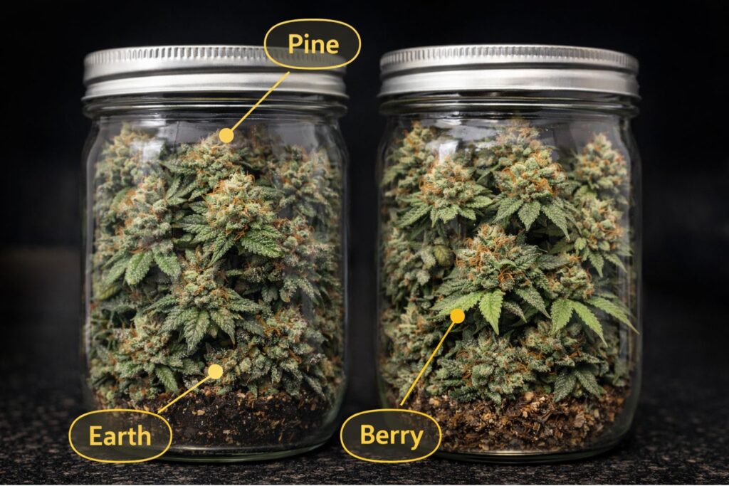 pine earth berry aroma