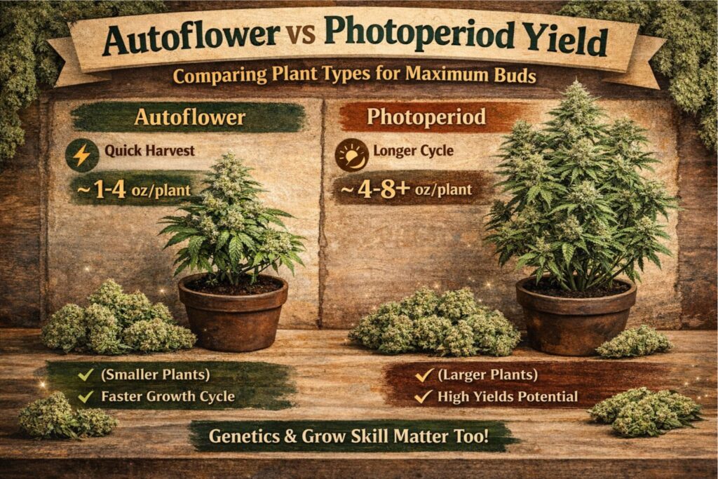 autoflower vs photoperiod yield