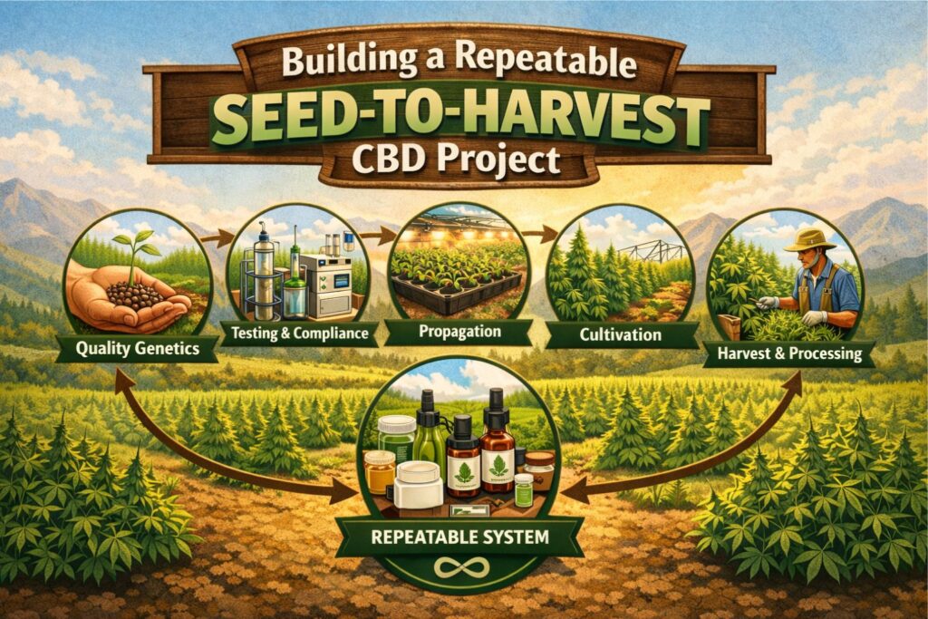 seed-to-harvest cbd workflow