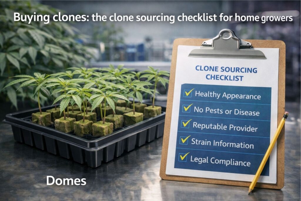 clone sourcing checklist for home growers
