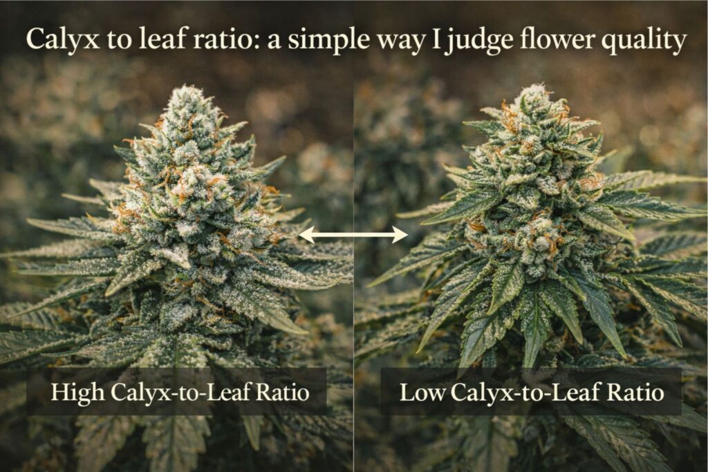 calyx to leaf ratio