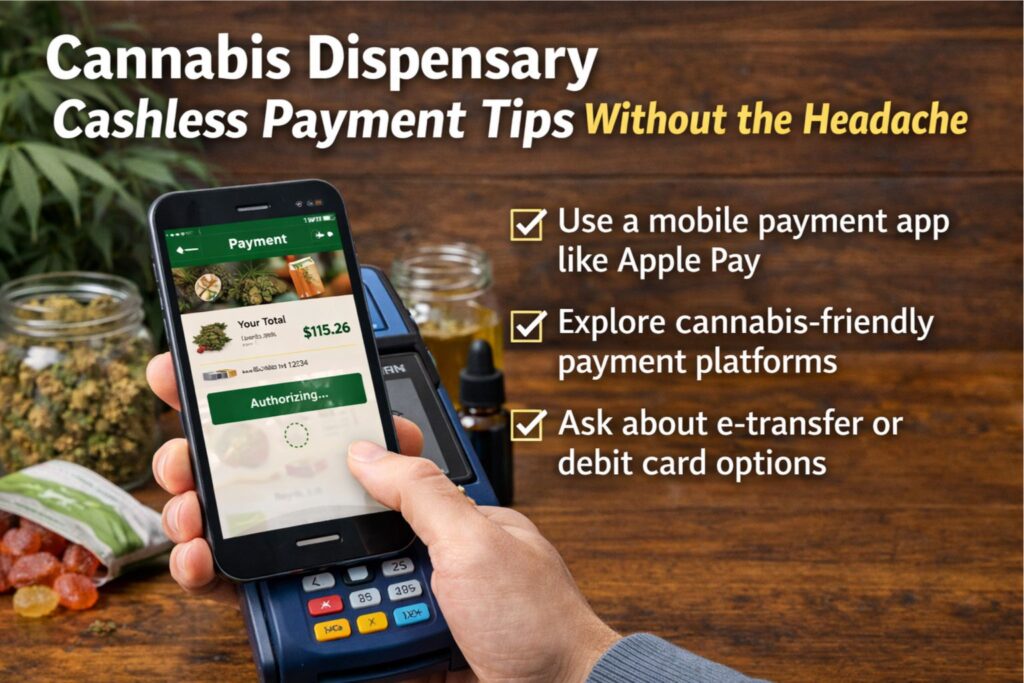 cannabis dispensary cashless payment tips