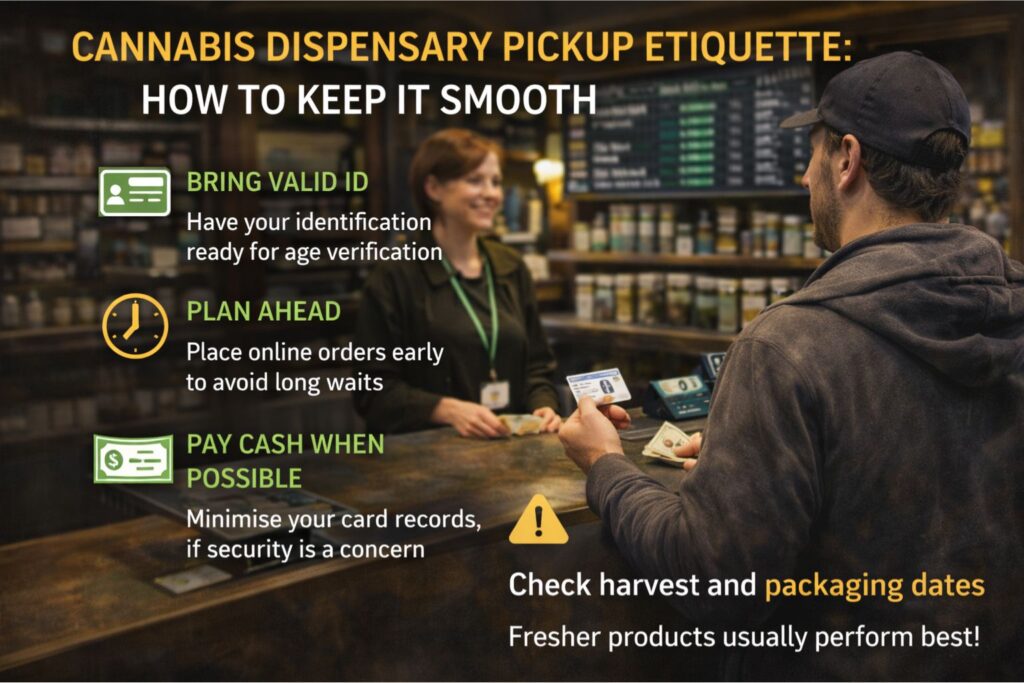cannabis dispensary pickup etiquette