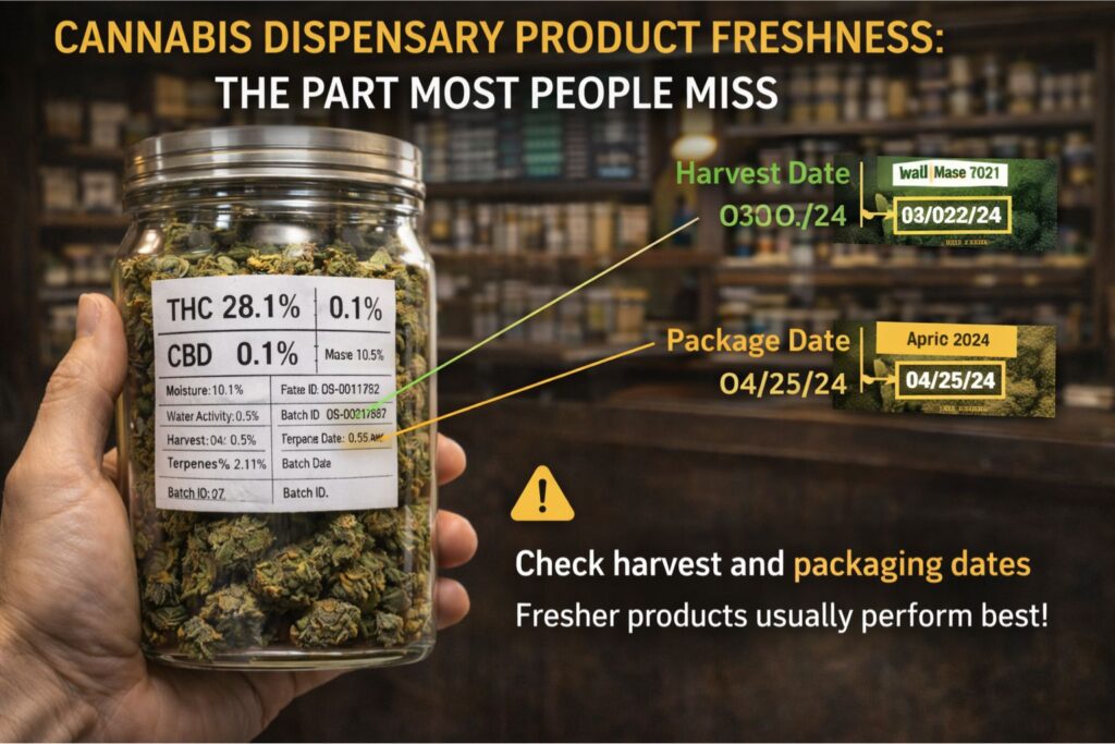 cannabis dispensary product freshness