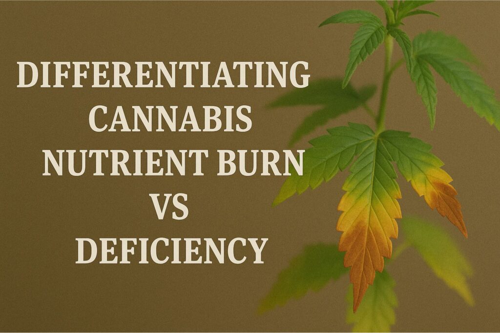 cannabis nutrient burn vs deficiency