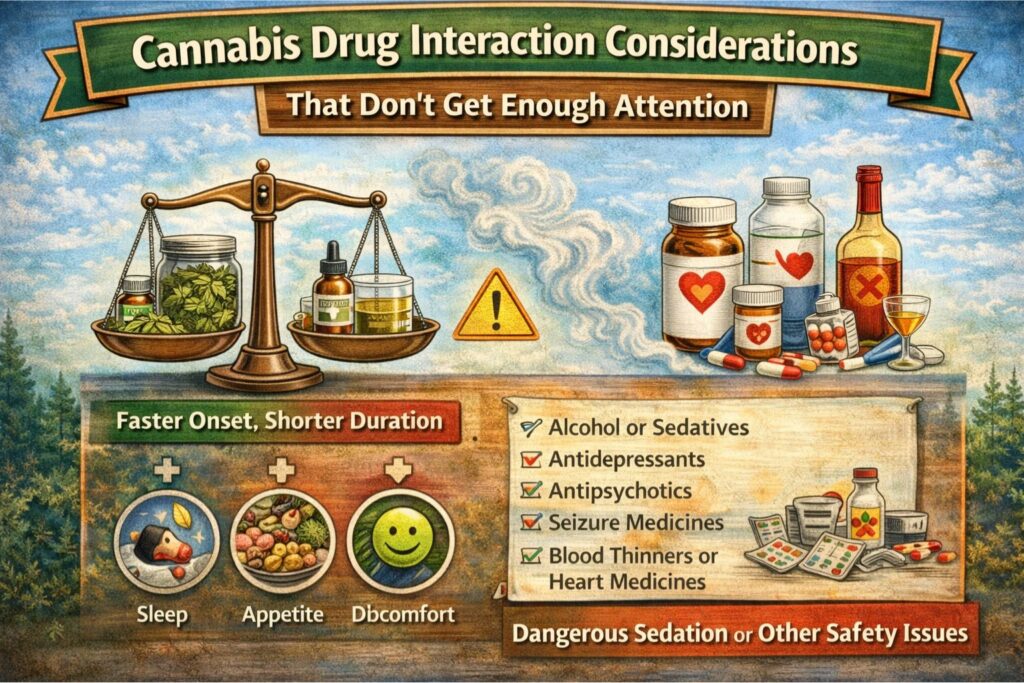 cannabis drug interaction considerations