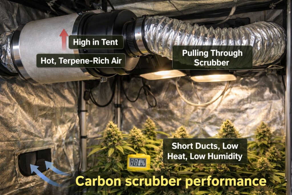carbon scrubber performance