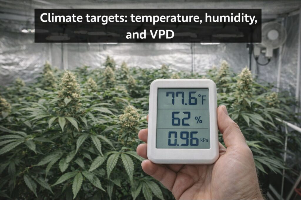 PPFD map for LED grow room