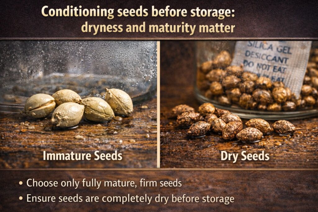humidity range for seed preservation