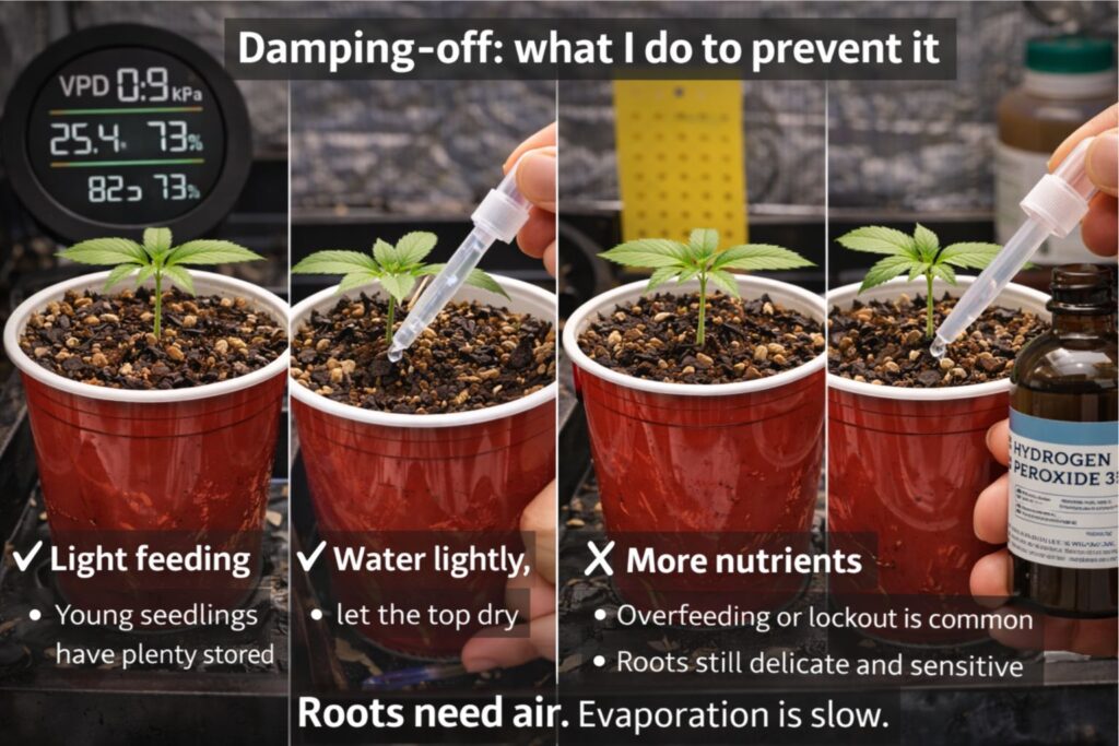 seedling damping-off prevention