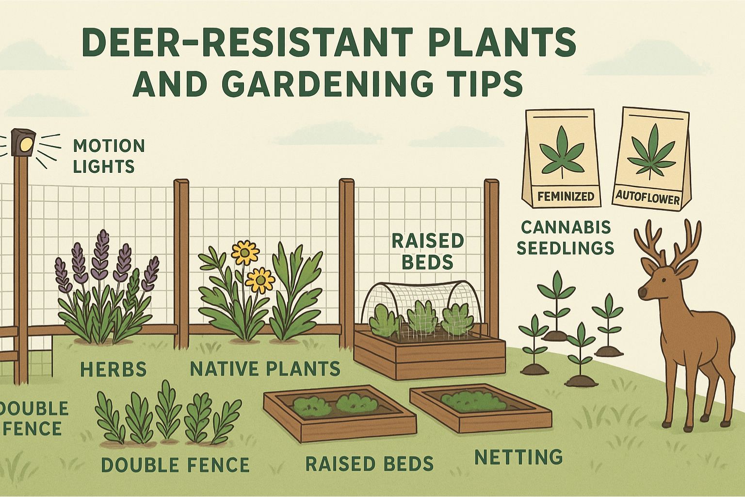 Deer-Resistant Plants and Gardening Tips