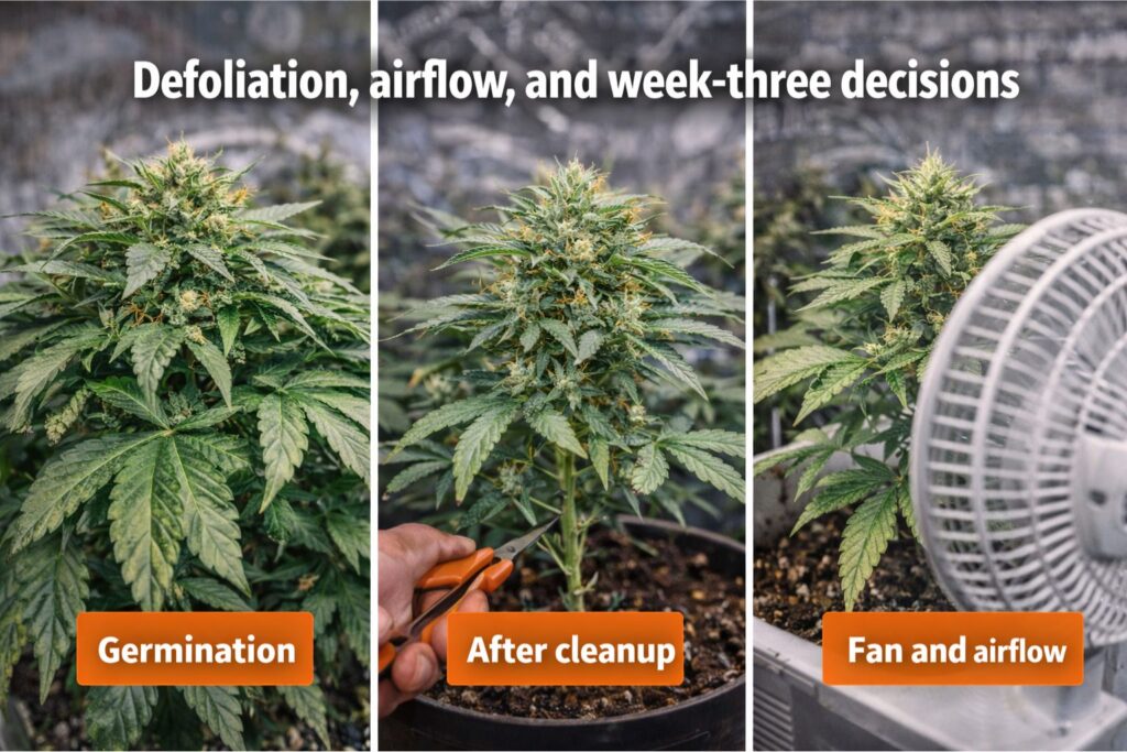 scrog net canopy control