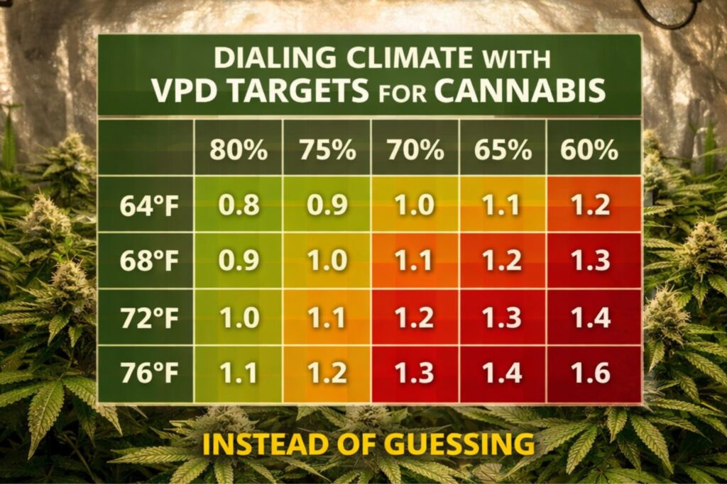VPD targets for cannabis