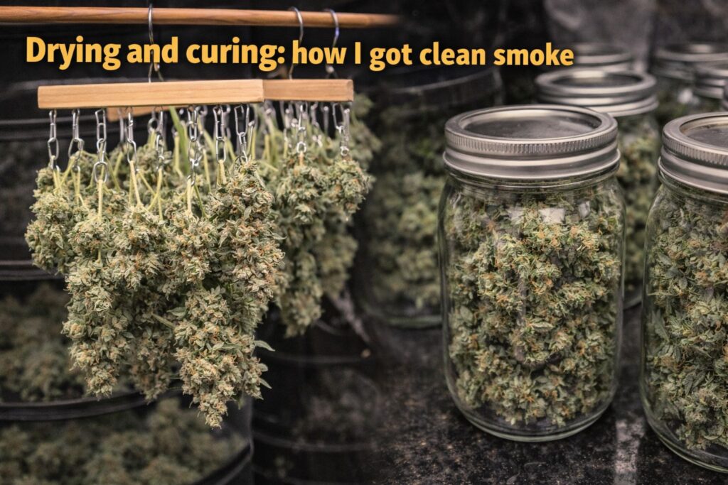 American Haze cure in glass jars
