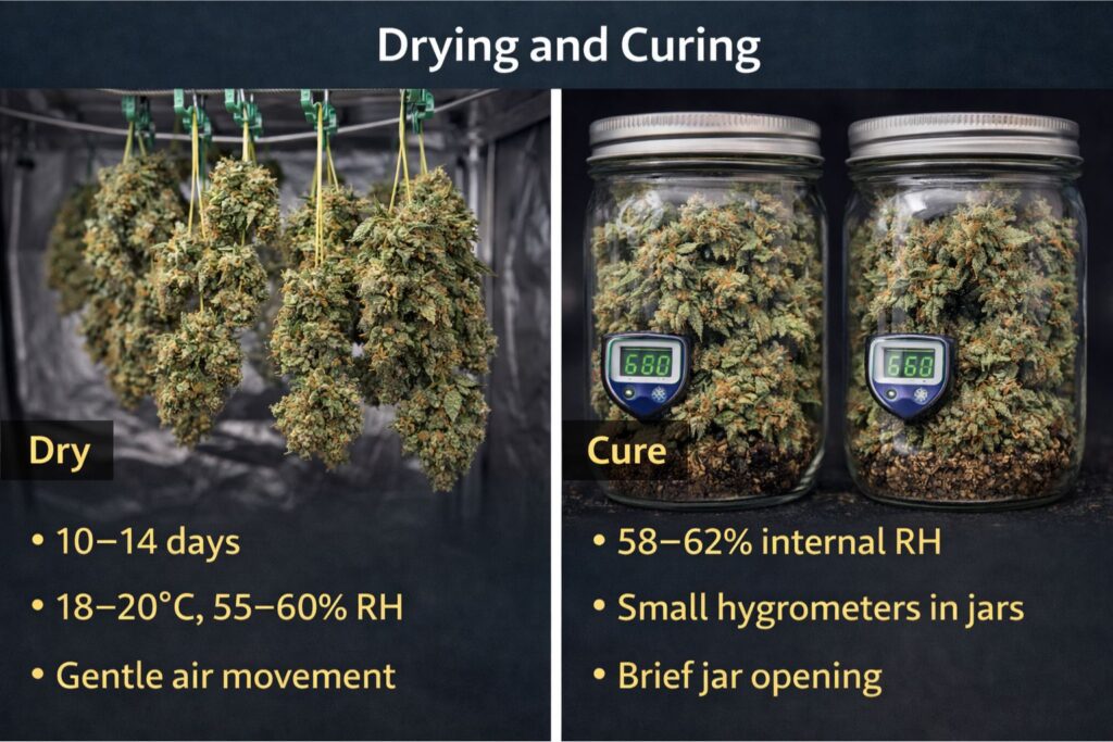 slow dry and cure method