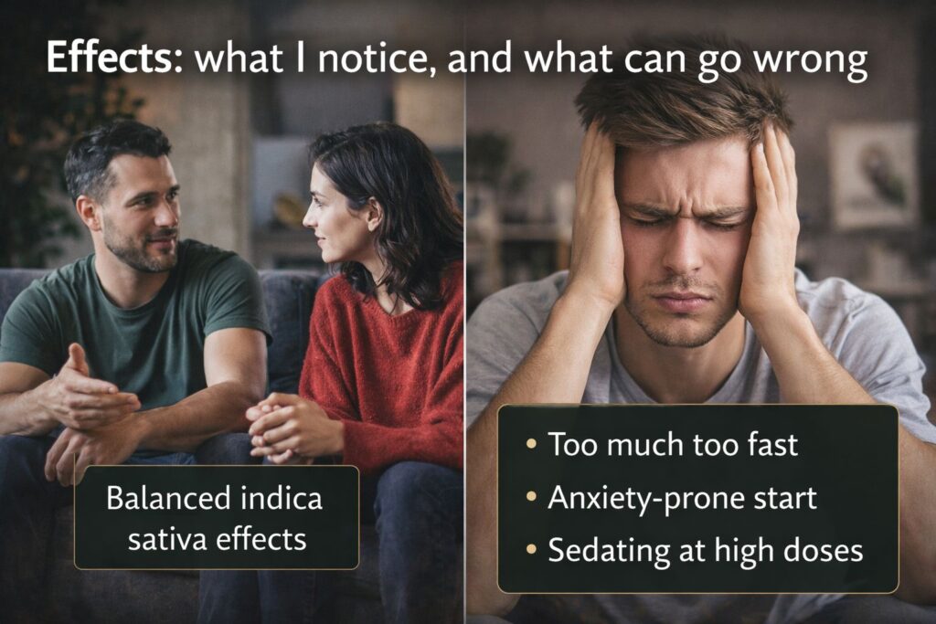 balanced indica sativa effects