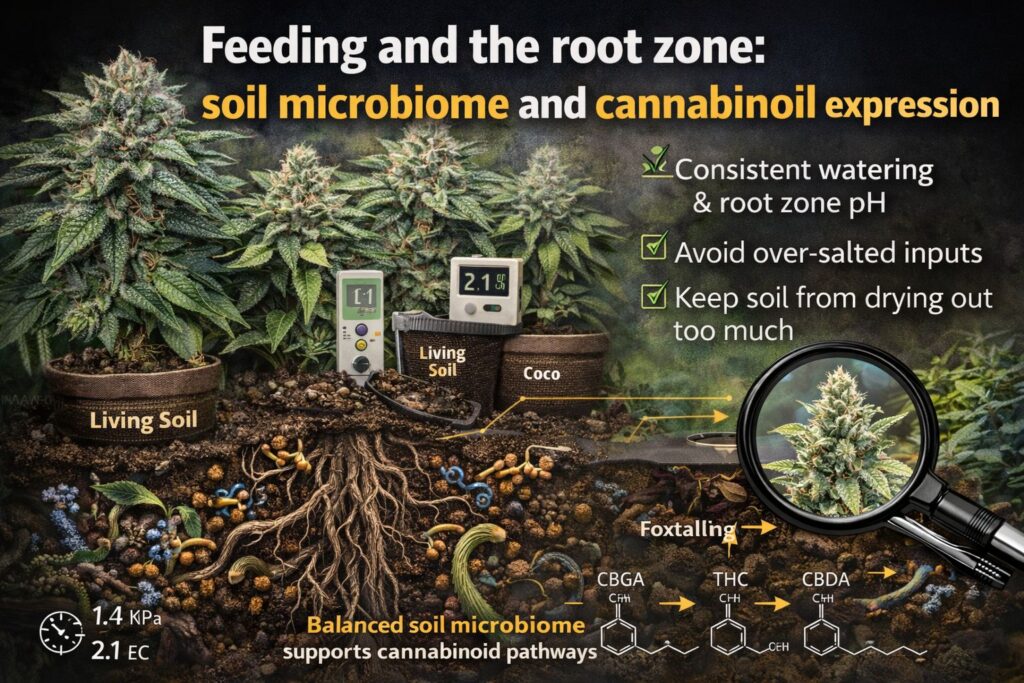 soil microbiome and cannabinoid expression