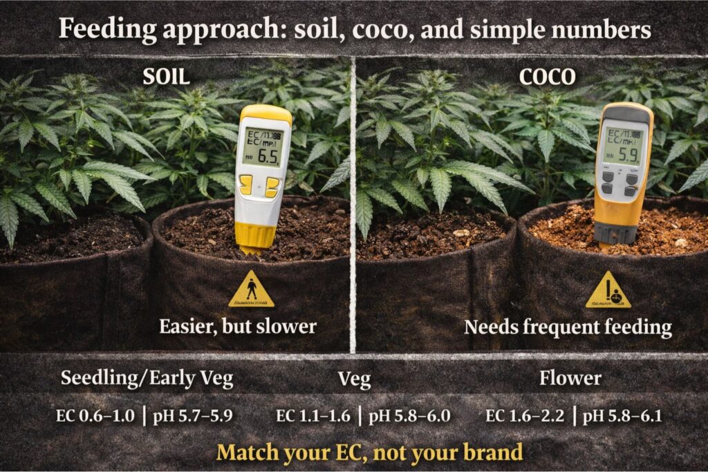 coco EC and pH targets