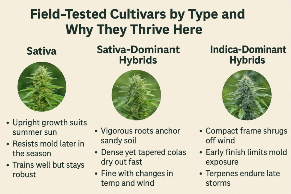 Field teste cultivars