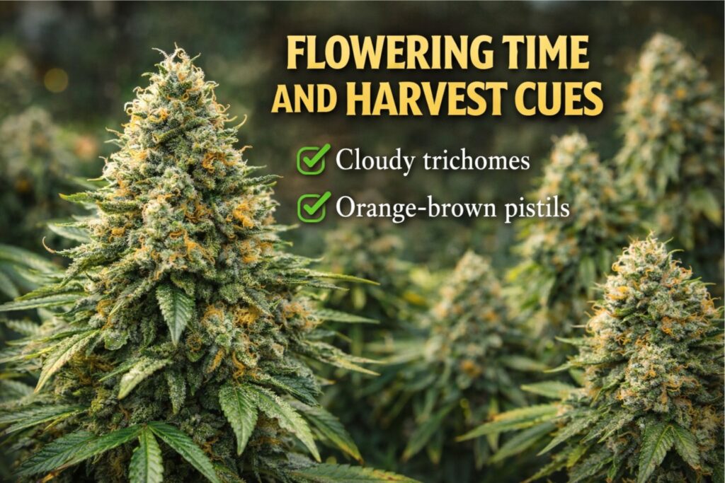 Flowering time and harvest cues