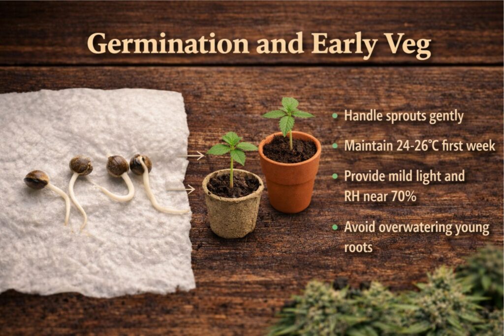 Germination and early veg