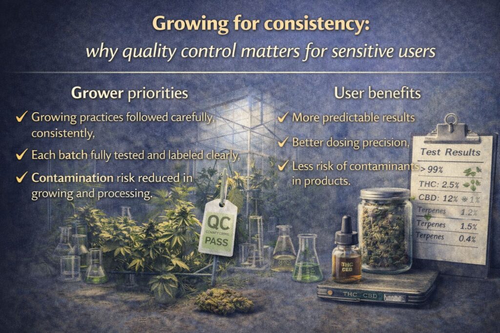 organic homegrown cannabis for sensitive users