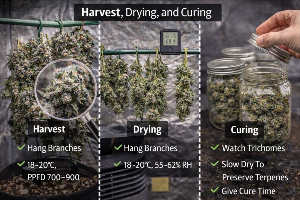 terpene-preserving cure routine