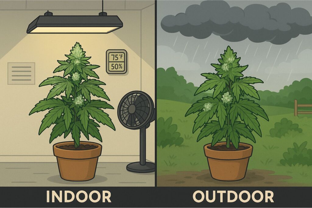 indoor vs outdoor cannabis growing