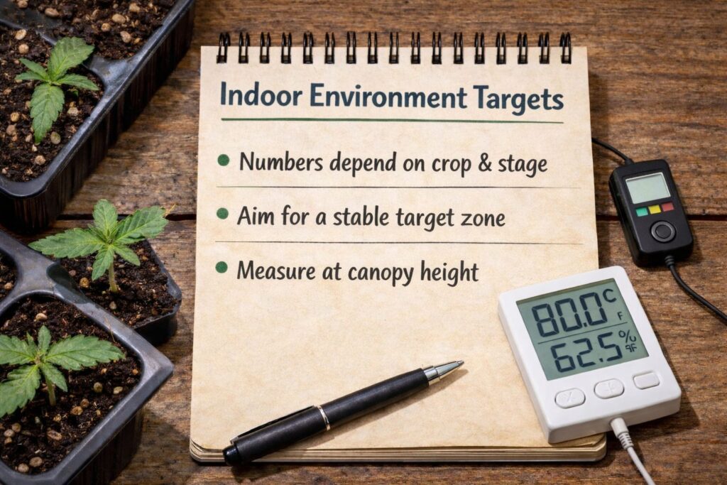 Indoor environment targets