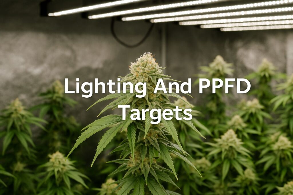 PPFD levels for Strawberry Cough plants