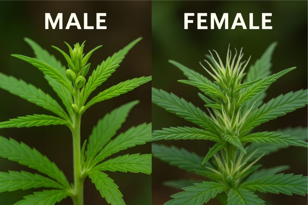 male vs female cannabis plants