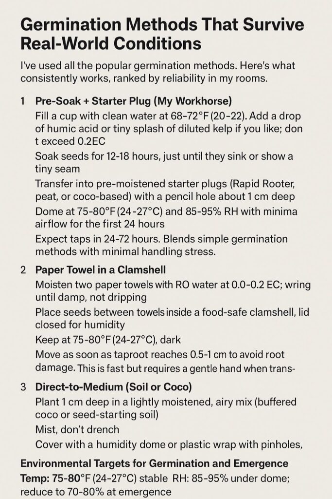 how to germinate marijuana seeds