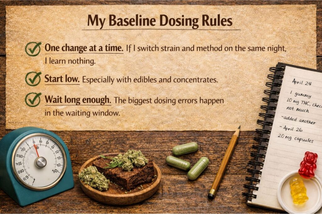 cannabis onset time chart