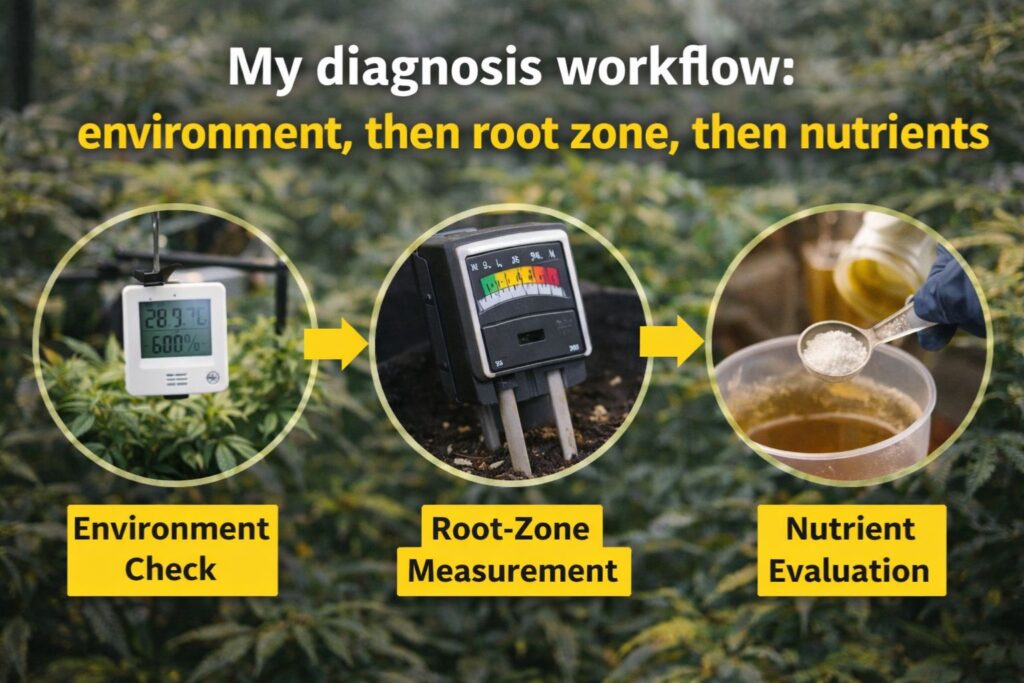 root-zone pH drift check