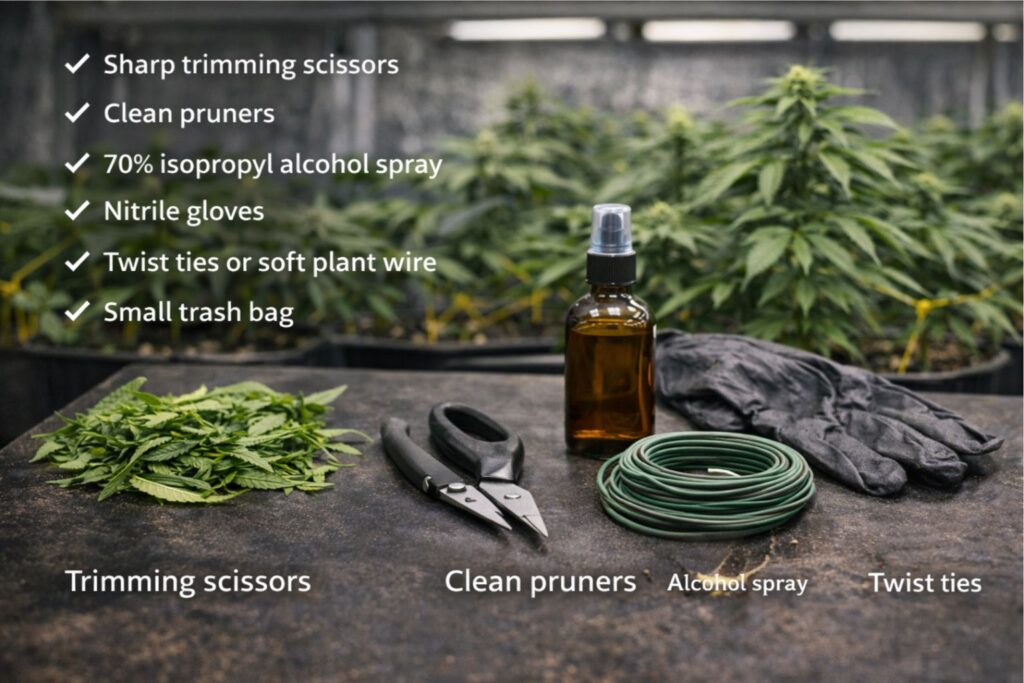 sterile pruning workflow