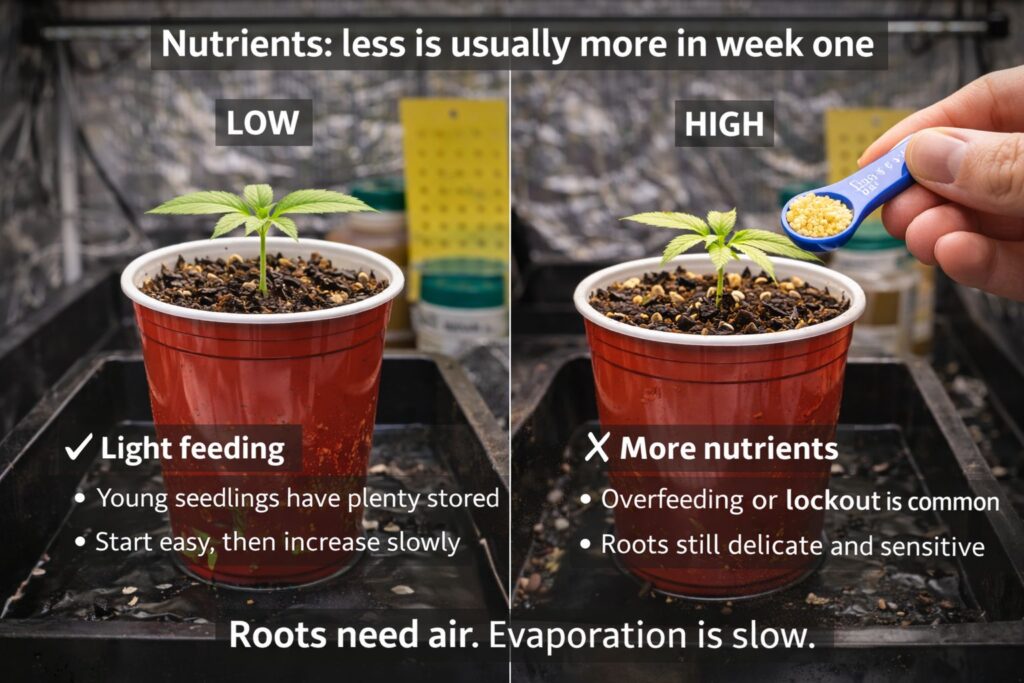 gentle nutrient priming for seedlings