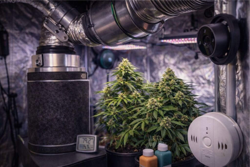 odor control in a grow tent