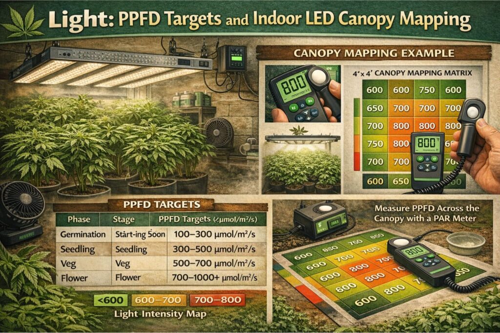 indoor LED canopy mapping