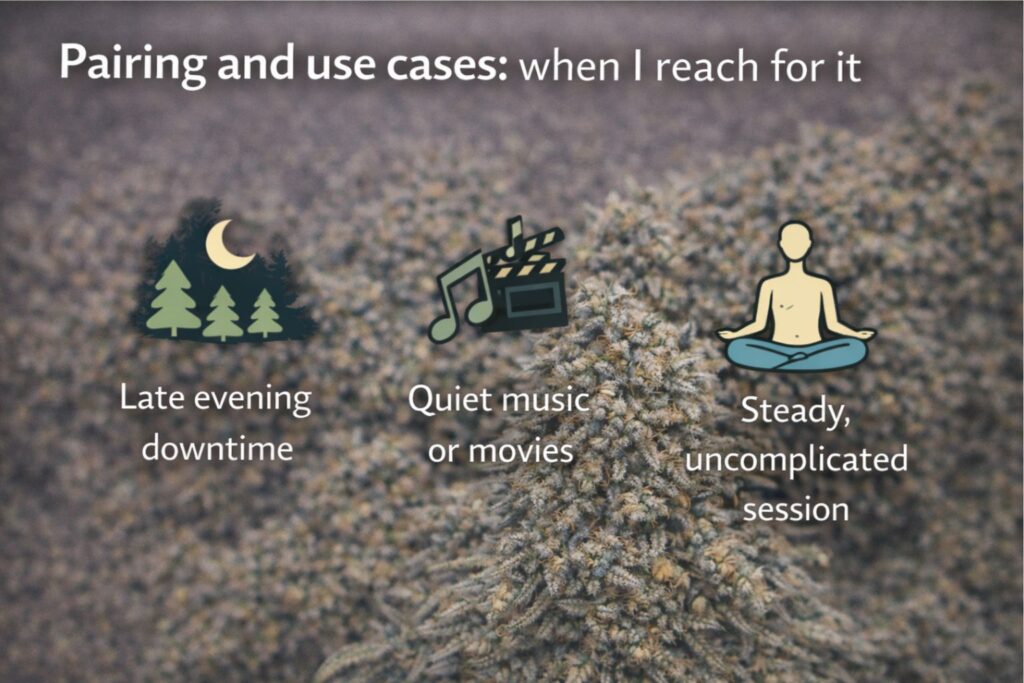 nighttime wind-down feel